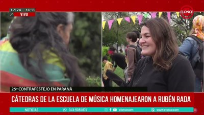 Homenaje a Rub&eacute;n Rada en el 25&ordm; Contrafestejo de Paran&aacute;